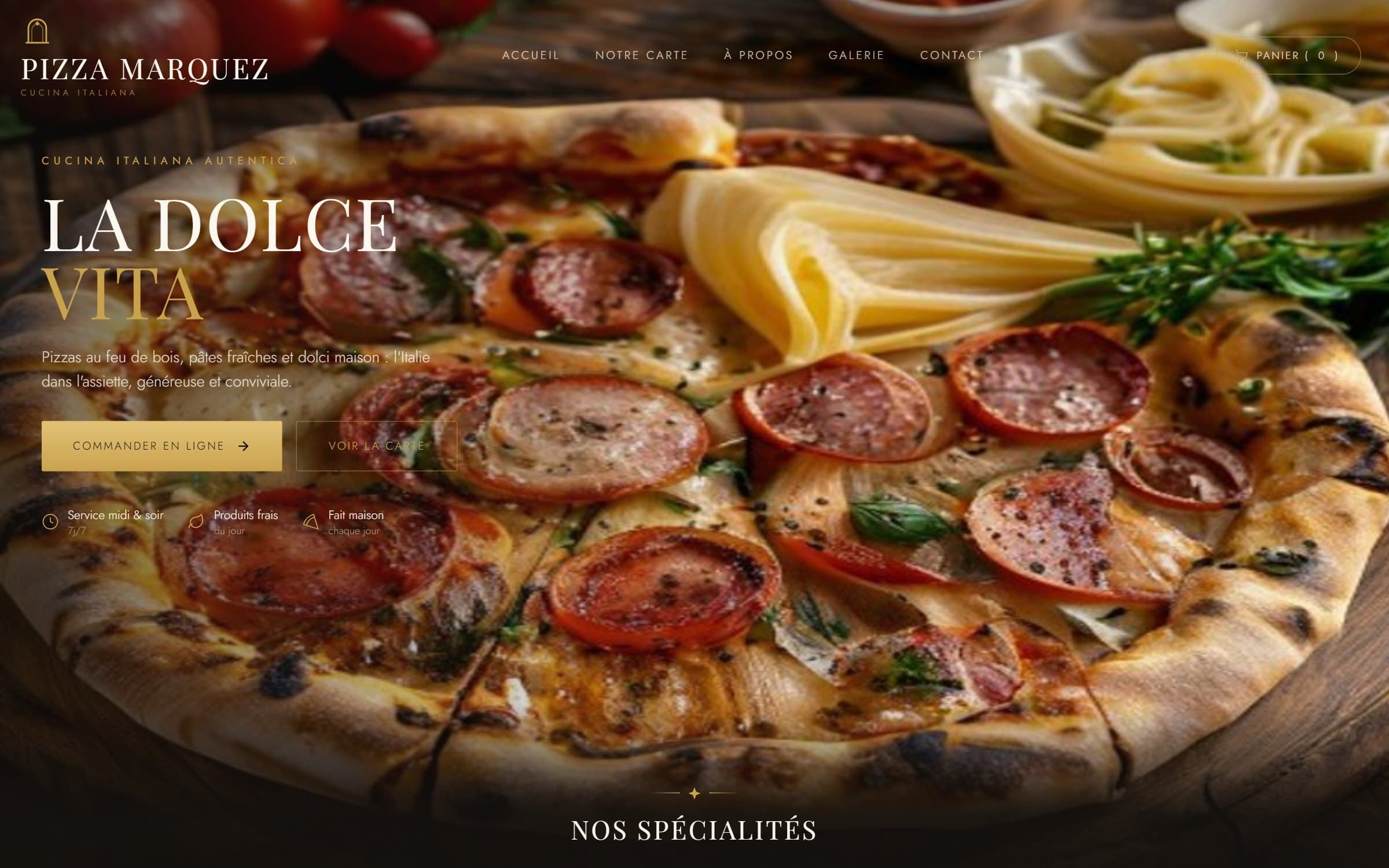 Style de site Rekvo — Italien & pizzeria
